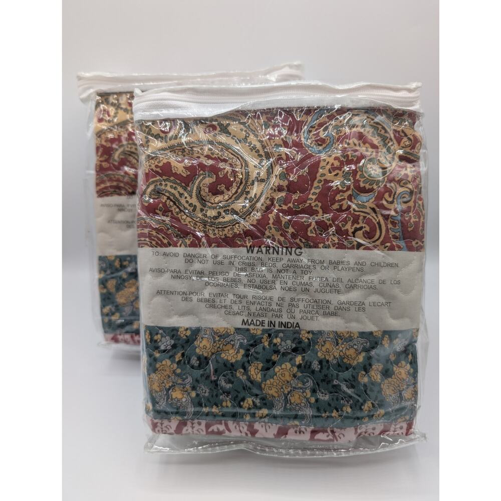 Country Door 2 piece floral stiched pillow cases